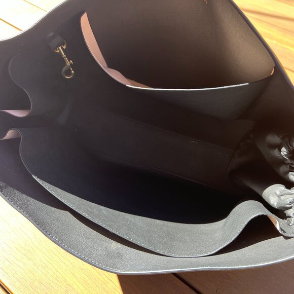 CUYANA Classic Easy Tote Insert Black/Blush Microsuede - Picture 15 of 16